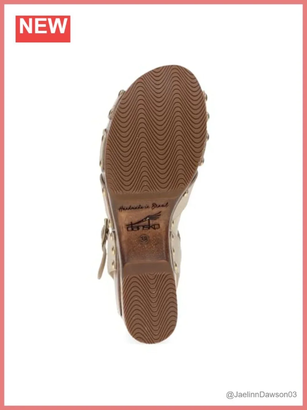Women's Alanna Sandal Leather Wedge Heels 3.5